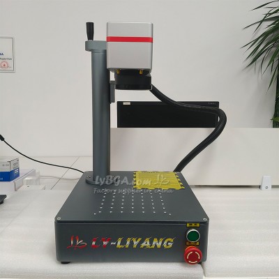 20W Metal Fiber Laser Marking Machine 110x110mm Working Area Plastic Steel Silver Jewelry Engraving Carving Marker 220V EU Plug Ship From EU Warehouse