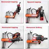 Electric Drilling Tapping Machine M6-M24 M3-M24 Touchscreen Multi-functional Vertical/universal Metal Threading Tapper with ISO/JIS/DIN Collets Chuck