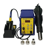 YAXUN YX-878D+ 2 in 1 SMD hot air and soldering station 220v / 110v BGA rework station Automatic rework station