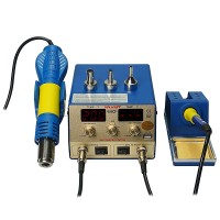 YAXUN YX-886D+ 2 in 1 SMD hot air and soldering station temperature Momery Function Rework station 5V 1A USB Output