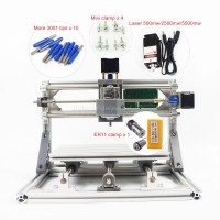 Disassembled pack mini CNC 2418 PRO without laser or with laser head 500mw/2500mw/5500mw CNC engraving machine Pcb Milling Machine Wood Carving machine diy mini cnc router with GRBL control