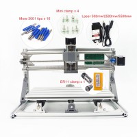 Disassembled pack mini CNC 3018 PRO without laser or with laser head 500mw/2500mw/5500mw CNC engraving machine Pcb Milling Machine Wood Carving machine diy mini cnc router with GRBL control