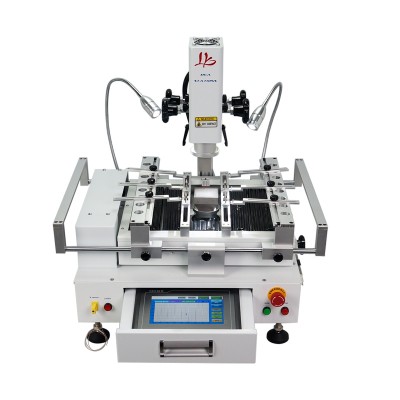 New version LY R690 V.3 BGA Rework Station solder stations 3 zones hot air touch screen with laser point 4300W EU plug