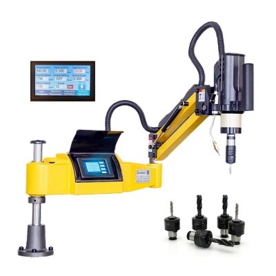 M3-M20-M36 CNC Electric Tapping Machine Servo Motor Electric Tapper Drilling With Chucks Easy Arm Power Tool Threading Machine