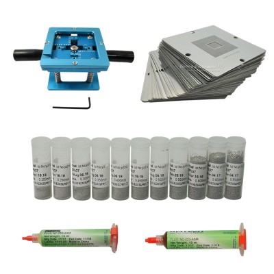 90mm BGA reballing station with Universal Stencil kit solder ball repair tools