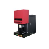 LY Closed Fiber Laser Nameplate Marking Machine 20W 30W 50W Super-laser Max Raycus Fiber Laser Source Optional Suitable For Non-Glare Metal Iron Stainless Steel Gold Silver Copper With Electrical Lift Function