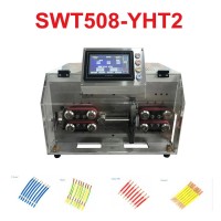 Touch screen SWT508 YHT2 Peeling Stripping Cutting Machine Computer automatic wire strip stripping for 3-13mm double round sheath line stripping 850W 220V 110V