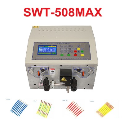 SWT508MAX1-4/4S Peeling Stripping Cutting Machine for Computer automatic wire strip stripping machine 0.2 to 16mm2 500W 4 wheels drive Optional Touch Screen Control