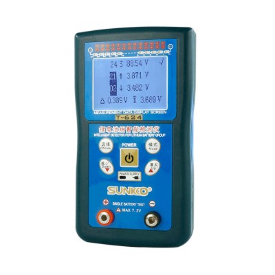 T-624 Lithium Battery Internal Pressure Difference Analyzer With 5A 8A Active Equalizer Kit Intelligent detection 24 Interface Kit