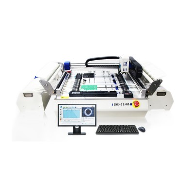 ZB3245TSS Automatic SMT Desktop 2 Heads 4 Cameras 54 tubes Strap LED Pick And Place Chip Mounting Machine With Visual System
