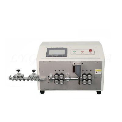 LY 825 835 Single Wire Automatic Touch Screen Electric Peeling Stripping Cutting Machine 8 Wheels For Computer strip wire 25mm2 35mm2 Optional