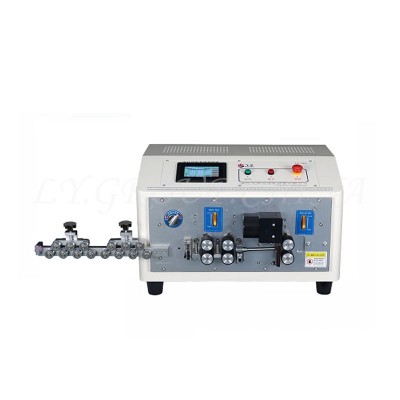 LY 906 Full Automatic Sheath Wires Stripping Machine 6 Wheels Head 0.1-250mm Tail 0.1-70mm Optional Protect Crystal Case