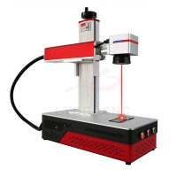 Disassembled LY desktop mini galvo scanner align system all in one optical fiber laser nameplate Marking machine Fiber laser engraver engraving compatible 20W 30W 50W upgrade Rotation axis Rolling ...