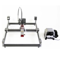 DIY Disassembled LY Frame Type Square Guide Rail Laser Cutting Engraving Machine 455NM 10W Off-line Control Kit Size A0 A1 A2 A3 A4 A5 Support Web Wifi Android APP With Air Pump Optional 20W As Upgrade