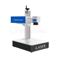 LYBGACNC Desktop Laser Marking Machine 20W 30W 50W Portable Mini Ultraviolet Ray Purple Cold Light UV 3W CO2 Metal Pipe 30W For Non-Metal Wood Acrylic Leather Paper Quick Mark Optional Rotary Axis 220V 110V