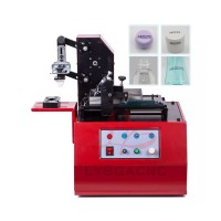 LY-380 220V super power 100W Environmental semi-automatic Desktop Electric Pad Printer Round Pad Printing Machine Ink Printer for Product Date Small Logo Print + Cliche Plate + Rubber Pad