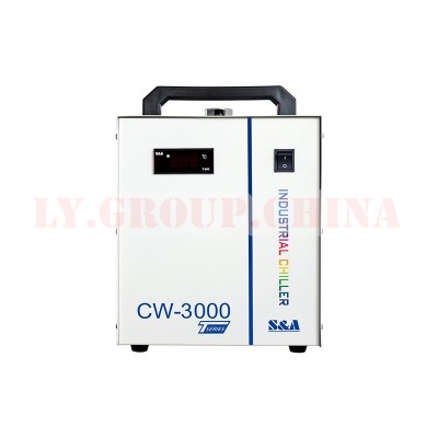 S&A CW-3000 Series Cool Chiller for CO2 Laser Engraving Machine Thermolysis Industrial Water Cooler 60W/80W CO2 Glass Tube CNC Spindle Cooling