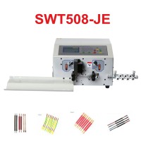 SWT508-JE JES Peeling Stripping Cutting Machine for Computer automatic wire strip stripping machine 0.1-8mm2 AWG8-AWG28 220V 110V Optional Touch Screen Control
