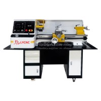Automatic Metal Precision Home Use Lathe LY EL300-750mm Simple CNC Programming Lathe Engraver Cutting Machine with Base Cutter