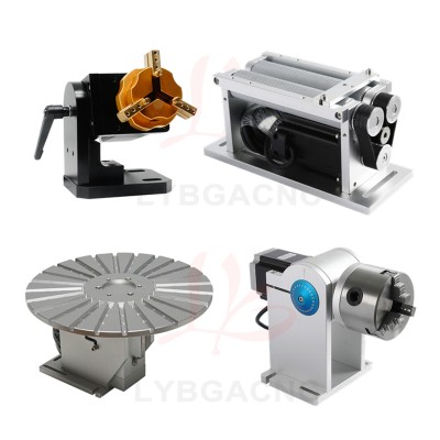 Rotary Axis for Laser Marking Machine Use D80 Ring Round Wheel Jewelry Axis Professional Rolling Roller Axis for Fiber Laser