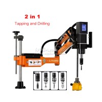 Electric Drilling Tapping Machine Magnetic Base Metal Tapper Driller M3-M12 M3-M20 2000W Touchscreen Universal with ISO Collets