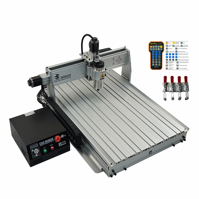 CNC router 8060Z-1500W 2200W  CNC milling machine for pcb carving