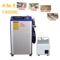 1500W Laser Rust Removal 4In1 Laser Welding Cutting Cleaning Machine Raycus Handheld Laser Welder Water-Cooled For Steel Surface