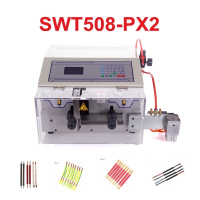 SWT508-PX2 Peeling Stripping Cutting Machine Computer automatic wire strip stripping and bending machine compatible with flex flat cable 2-12P 220V 110V