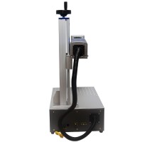 50W JPT Desktop Fiber Laser Marking Machine 20W 30W Raycus Metal Engraver With Rotary Axis For PVC Plastic Stainless Steel