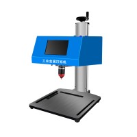 Desktop Portable metal signage nameplate marking machine 3axis touch-screen Electric Pneumatic Lettering Machine 300x200mm for metal parts nameplate