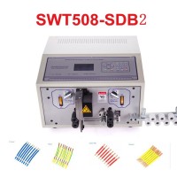 SWT508-SDB2 SDB2/S Peeling Cutting automatic wire strip stripping Machine compatible with single or double wires 0.1-6mm2 AWG10-AWG28 220V 110V Optional Touch Screen
