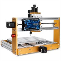 New LY CNC 3018 Plus 3018 Pro Max V2.0 500W Desktop Wood CNC Router Engraver Engraving Kit 52MM Spindle Holder Nema17 Stepper Motors Support Laser 5.5W 10W Function With Offline Panel Limit Switch Emergency