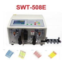 SWT-508E ES Peeling Stripping Cutting Machine for Computer automatic wire strip stripping machine 0.1 to 8mm2 AWG28-AWG8 220V 110V Optional Touch Screen Control