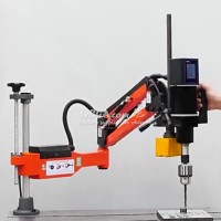 M6-M36 Electric Drilling Tapping Machine Magnetic Base M6-M30 M6-M24 Metal Threading Tapper 2KW Dual-speed Touchscreen Universal
