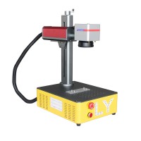 DAVI 40W 60W LY Desktop Radio Frequency RF CO2 Metal Pipe Laser Marking Machine For Non-Metal Wood Acrylic Leather Paper Quick Mark Optional Rotary Axis 220V 110V