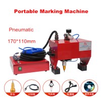 170*110MM Pneumatic Steel Metal Portable Nameplate Marking Machine Car Chassis Marker Engraving Carving Tools for Copper 220V