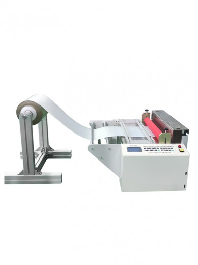 Cloth Tape Cutting Automatic Machine with LCD Screen for Non-woven Fabric, Bubble Film etc, Tube Zipper Heat Shrink Cutter