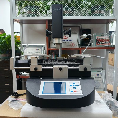 HT-R490 BGA Rework Hot Air Soldering Machine 110V US Warehouse Stock, 3 Zones Chip Desoldering Station for Xbox PlayStation Laptop Motherboard Repair