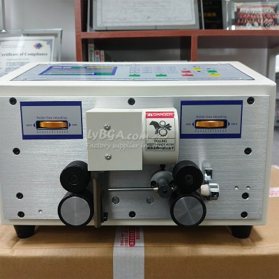 LY SWT-608-CN Electric Wire Stripper Upgraded Double Wheel Wire Peeling Cutting Machine for 0.1mm² to 2.5mm² Cable Stripping Equipment 220V EU Warehouse