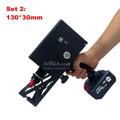 Handheld Metal Marker Engraver Lithium Battery Dual Power 100×30/130x30mm for Metal Nameplate Engine Frame Steel Dot Pin Carver