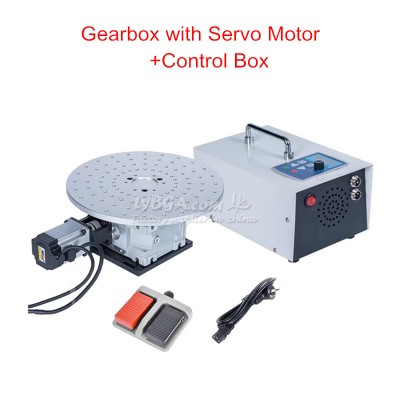 Handle Laser Welding Machine Part Kit Flat Rotating Rotary Axis Disc 300mm Servo Motor Welding Workbench with Control Box D300mm