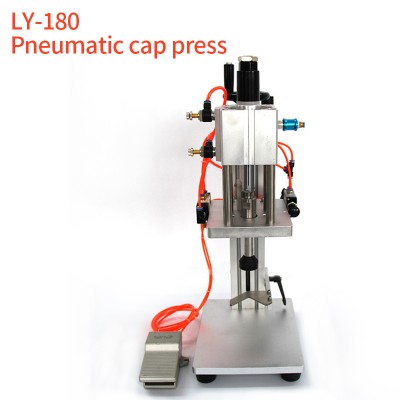 Stainless Steel LY-180 Pneumatic Red Wine Sealing Machine Capper Cork Cap Press Punching  Capping machine Wooden Stopper Bottle