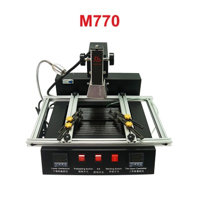 Upgraded Infrared BGA Rework Station 2 Zones 1900W Manual Operation 220V Cheap BGA Soldering Welding Machine for Motherboard Chip Repair Tools