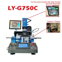 LY G750 G750 PRO Semi-Automatic Align System BGA Rework Soldering Station For Laptops & Game Consoles Chip Repairing Machine 110V220V 6800W