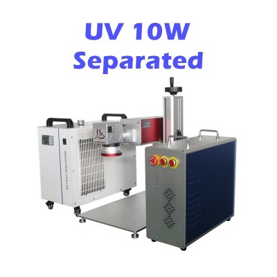 5W 10W Laser Marking Machine UV with Water Chiller Ultraviolet Ray Purple Cold Light Laser Marker Engraver for Glass Carving