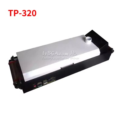 TP320 Flexible Conveyor Belt Reflow Oven BGA Soldering Machine Rework Station Use Together SMT Smart 3-Zones Desktop Flexible Solder Device 320mm With Smoke Exhaust Pipe Lead Free Common Use 220V 110V 3KW