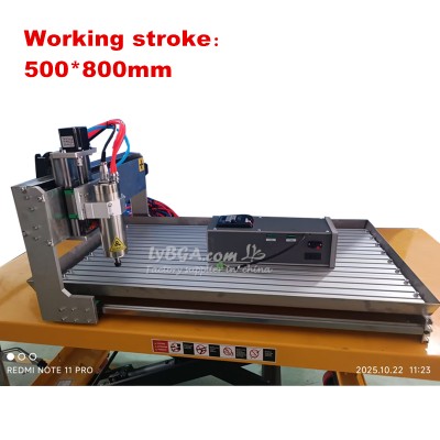 LYFS 5080 8050 CNC Router Engraving Cutting Milling Machine 3/4/5 Axis Wood Metal Engraver Cutter with Water Tank 1500W 2200W