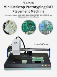 2 Vision Camera System High Speed Desktop Automatic SMT Pick and Place Machine Chip Mounter SMD Single Head Nozzle for PCB Works