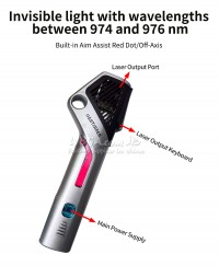 70W Laser Obstacle Removal Remote Ignition Built-in Aiming Red Light/Off-Axis Flies 1M Outdoor Camping Fires for Hornet Nest