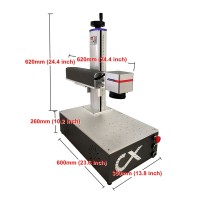 60W JPT Fiber Laser Marking Machine Raycus MAX 20w 30w Stainless Steel Engraver Metal Cutting Gold Silver with Rotary Axis
